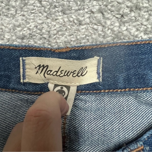 Madewell Jeans Womens 26 Baggy Straight High Rise Cropped Medium Wash - Picture 5 of 10
